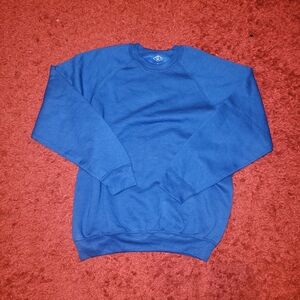 **NEVER WORN** Racer blue St. John's Bay long sleeve sweater men's size large